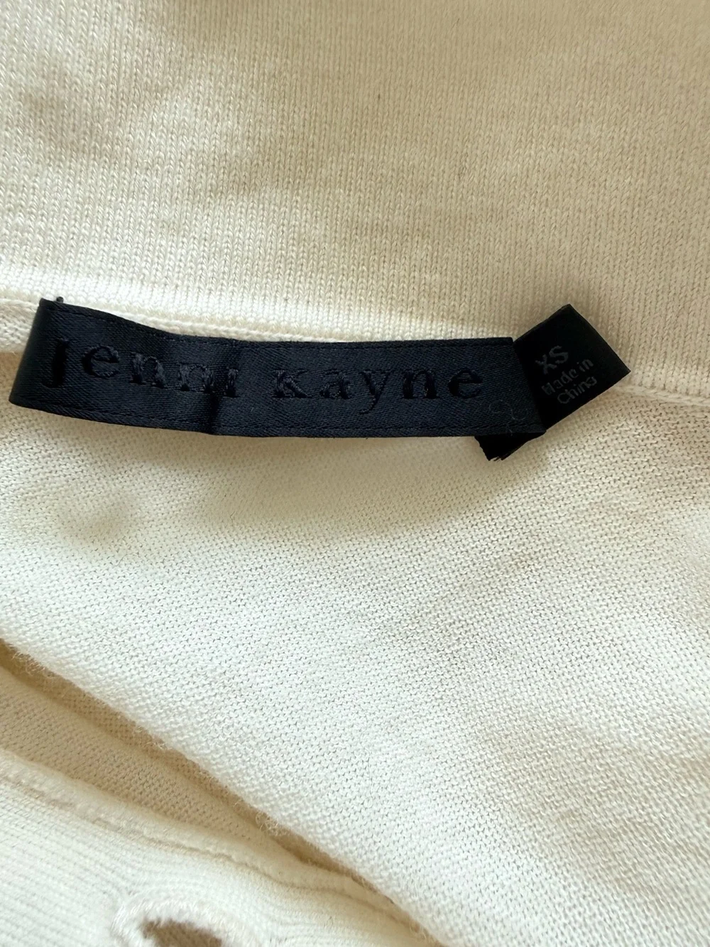 Jenni Kayne Grayson 100% merino wool polo sweater size XS.
